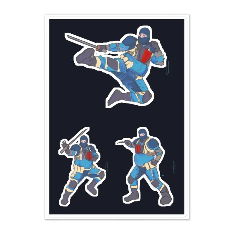Goop Ninjas Sticker Sheet